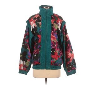Vintage INY Collection Multicolor Floral Bomber Jacket